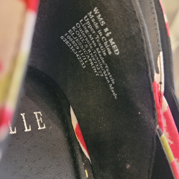 Elle butterfly pattern wedge heel shoes - Picture 6 of 12